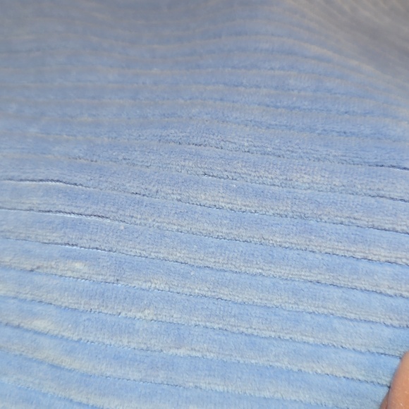 Aerie Light Blue Ribbed & Flared Pants - Picture 2 of 7